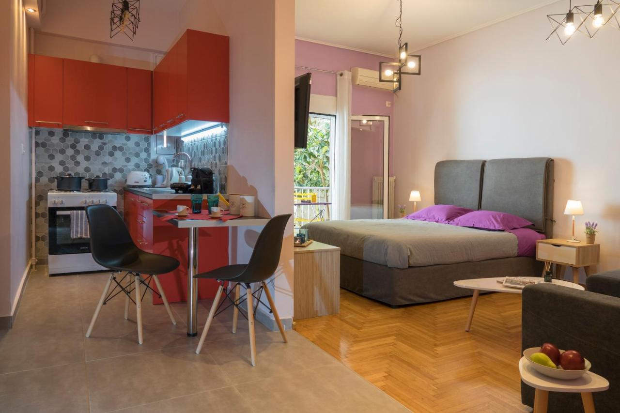 Stylish Modern Studio In The Heart Of אתונה מראה חיצוני תמונה